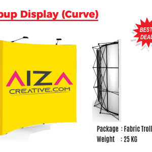 Popup Display Curve/Straight
