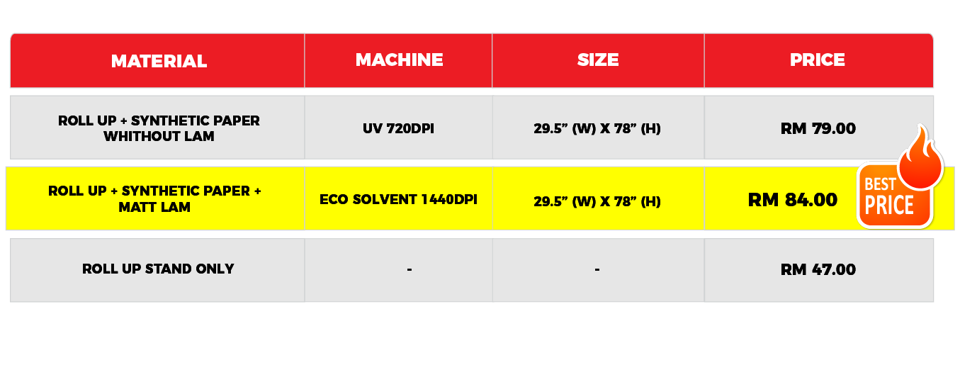 PRICE - ROLL UP STAND-01